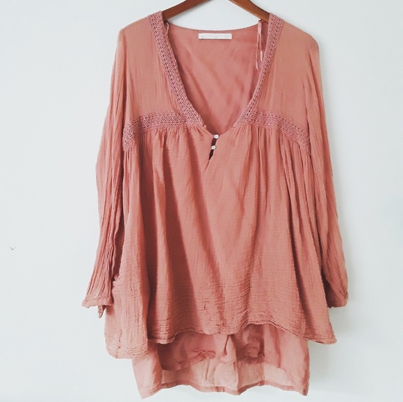 zara peasant top